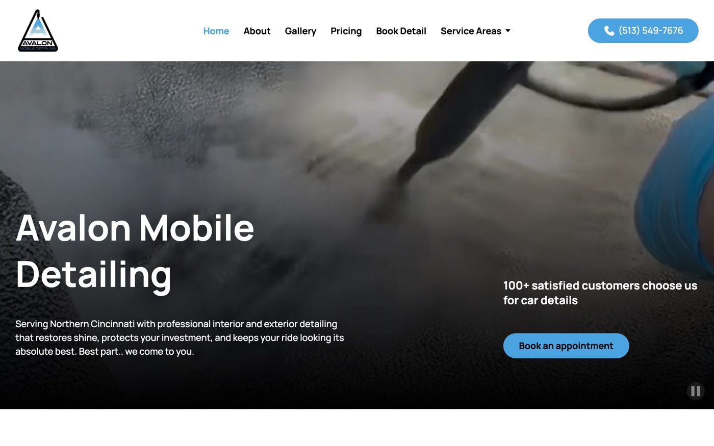 Avalon Mobile Detailing website