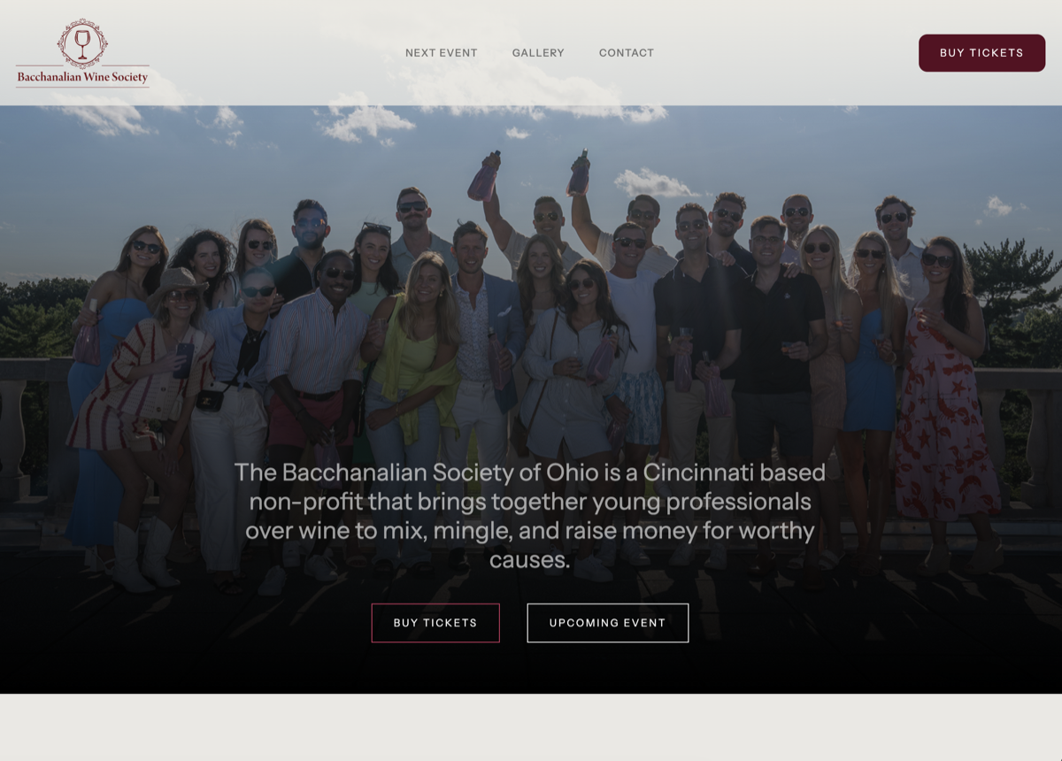 Bac Society website