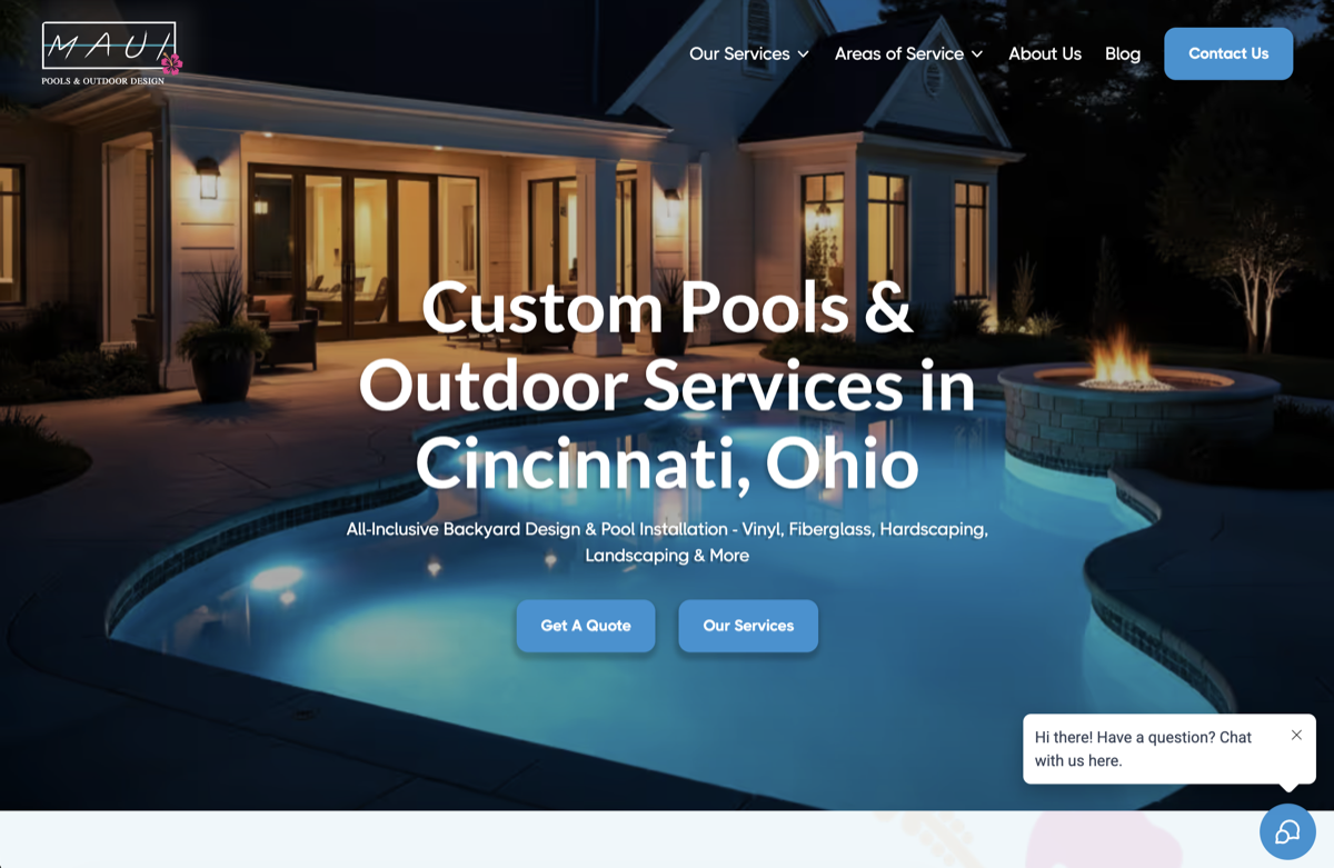 Maui Pools website