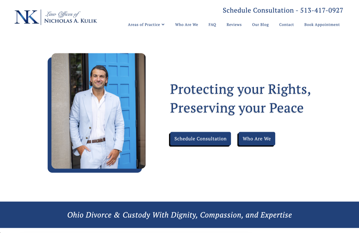 NK Law website